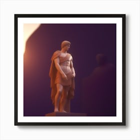 Statue Of Athena 3 Art Print