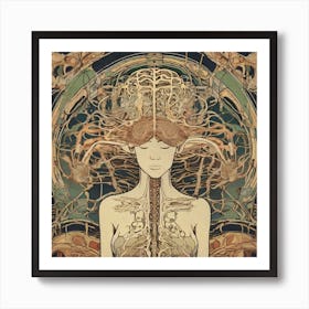 Nouveau Anatomy Series - 9 Art Print