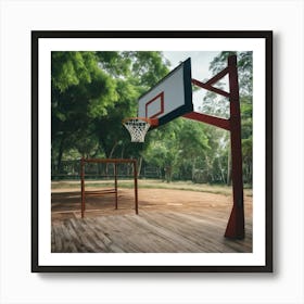 Basketball Court 10 Art Print