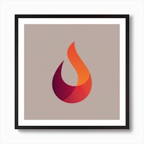 Fire Logo Art Print