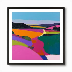 Colourful Abstract The New Forest England 3 Art Print