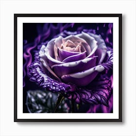 Purple Rose Art Print