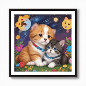 Cute Kittens 1 Art Print