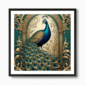 Peacock 40 Art Print