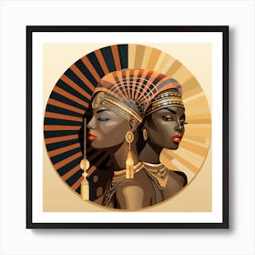 Two African Women 2 Art Print