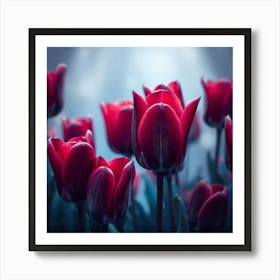 Red Tulips Affiche