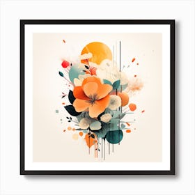 Abstract Floral Painting Art Print