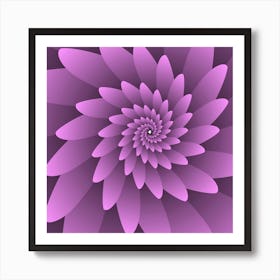 3 D Floral Modern Art Print