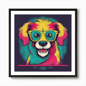 Cool dog Art Print