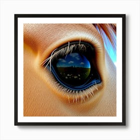 Eye Of A Horse 15 Art Print