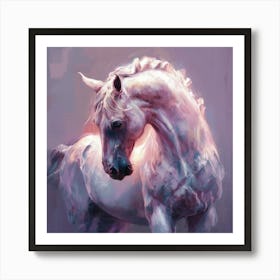 White Horse 4 Art Print