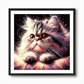 Feline Cat Creative Artwork Illustration 39 Art Print