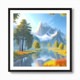 Mountain Landscape 4 Art Print