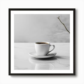 Coffee Cup On A Table 4 Art Print