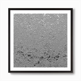 Silver Aluminum Foil Art Print