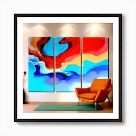 Multicolor Art 4K high quality Art Print