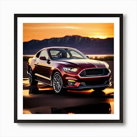 Ford Car Automobile Vehicle Automotive American Brand Logo Iconic Heritage Legacy Innovat (2) Art Print