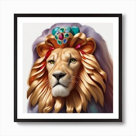 Lion Head 1 Art Print