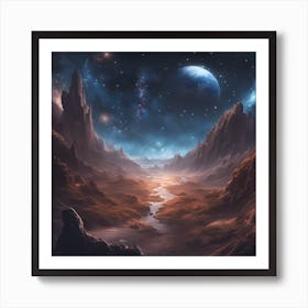 0 Celestial Elements Incorporate A Starry Night Sky Esrgan V1 X2plus (3) Art Print