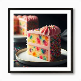 Cake With Sprinkles 1 Art Print