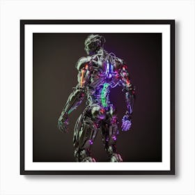 Futuristic Robot Art Print