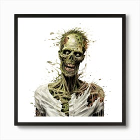 Zombie Painting 1 Art Print