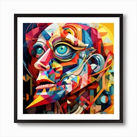 Abstract Portrait Of A Woman 5 Art Print