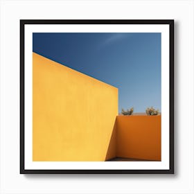 Yellow Wall And A The Beach Summer Photography Art Print