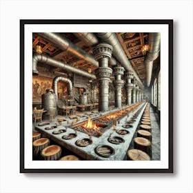 Sovereign Flame Restaurant Interior 1 Art Print