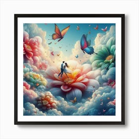 'Love In The Sky' 1 Art Print