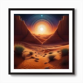 Desert Landscape 69 Art Print