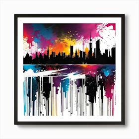 City Skyline 11 Art Print