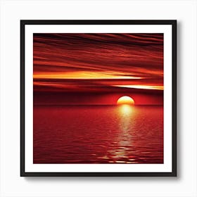 Sunset In The Sky 4 Art Print