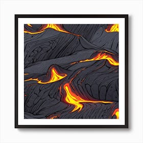 Lava texture 1 Art Print