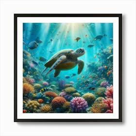 Sea Turtle 1 Art Print