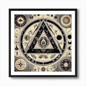 All Seeing Triangle Art Print