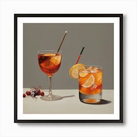 Default Drinks Inspired By Art And Literature Aesthetic 2 Art Print