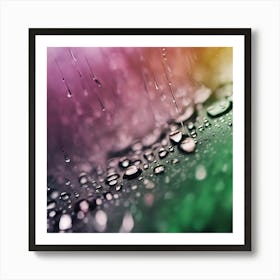 Abstract  Raindrops Art Art Print