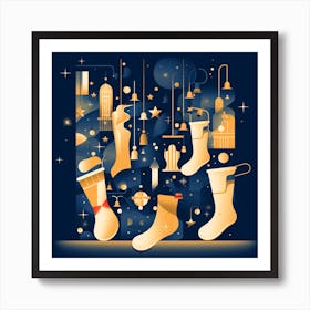 Christmas Stockings Art Print