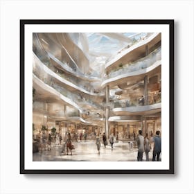 Mall Of The Future Art Print