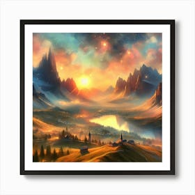 Enchanted Horizon 12 Art Print