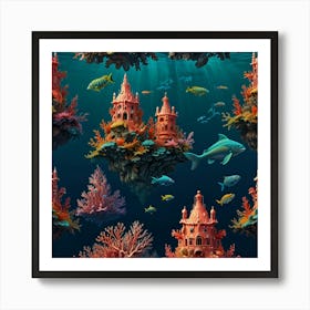 Underwater Seascape Art Print