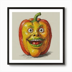 Pepper With A Smile 1 Art Print