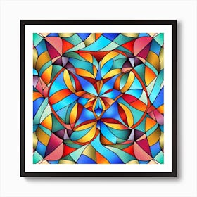 Stained Glass Pattern 1 Art Print