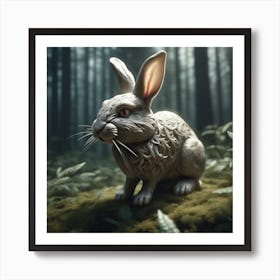 Rabbit In The Forest 54 Art Print