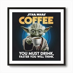Star Wars Coffee Art Print