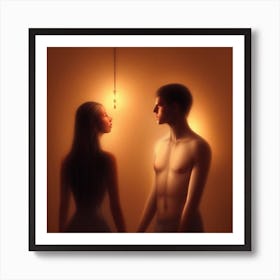 Man And A Woman Art Print