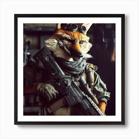 Fox Soldier Art Print