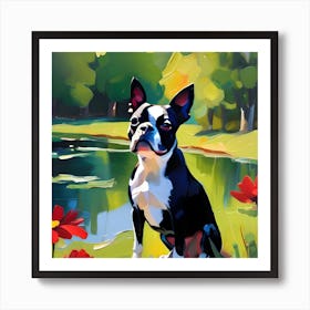 Boston Terrier Painting 1 Art Print