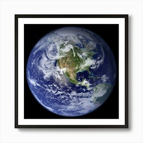 Earth From Space Art Print